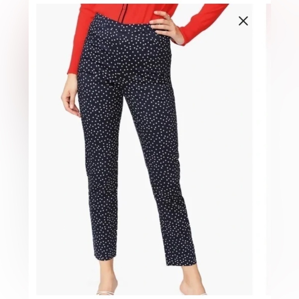 Court & Rowe polka dot pants size 18 W preppy business casual office classy